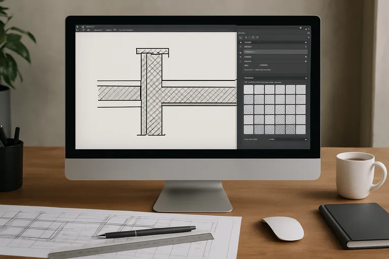 Arcering isolatie instellen in CAD en BIM