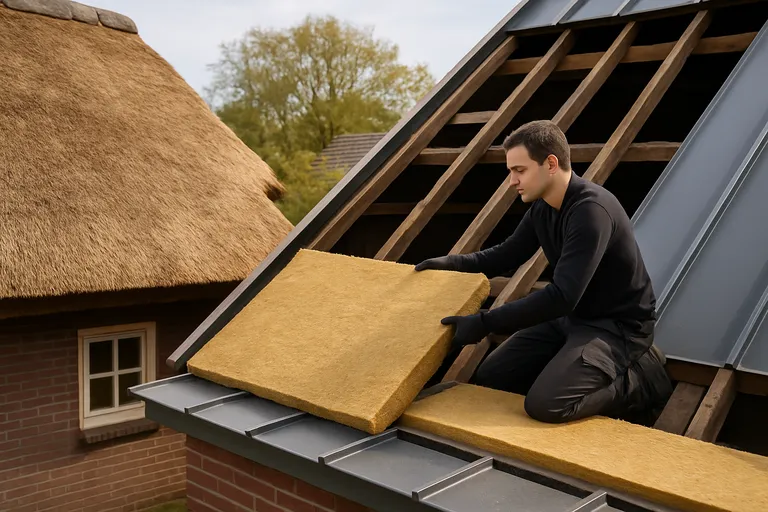 Hoe rieten dak isoleren: binnen- of buitenzijde