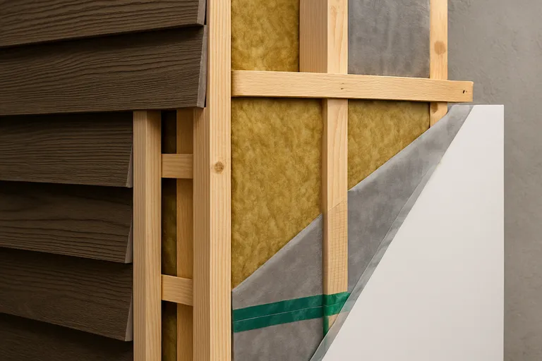 Opbouw en details van HSB isolatie